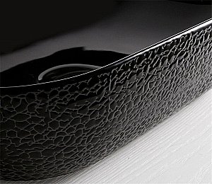 Раковина накладная Ceramalux NC 50 D1302H004 черная купить в интернет-магазине Sanbest