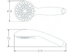 Душевая система Aquanet STATIC 2.03 257159 хром купить в интернет-магазине сантехники Sanbest
