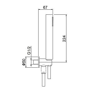 Душевой гарнитур Webert Shower Set AC1046015 хром купить в интернет-магазине сантехники Sanbest