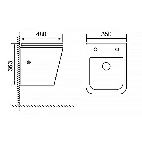 Инсталляция для унитаза Azario AZ-8010-1000 купить в интернет-магазине сантехники Sanbest