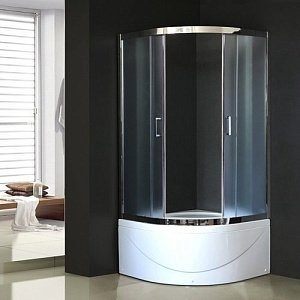 Душевой уголок Royal Bath RB100BK-C-CH 100х100 матовый купить в интернет-магазине Sanbest