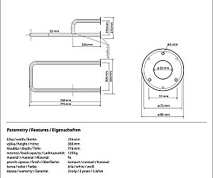 Пoручeнь Bemeta Help program 77,6х23,5 хром купить в интернет-магазине сантехники Sanbest