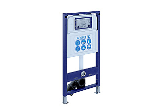 Унитаз подвесной с инсталляцией Aquatek Классик SET AQUATEK КЛАССИК cm-068 4в1 белый/кнопка хром матовый, безободковый, с крышкой микролифт купить в интернет-магазине Sanbest