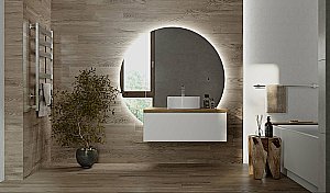 Зеркало Jorno Solis 34 Sol.02.34/W/JR в ванную от интернет-магазине сантехники Sanbest