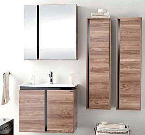 Зеркальный шкаф Creavit Verti 80 VE1080.00.VV орех купить в интернет-магазине сантехники Sanbest