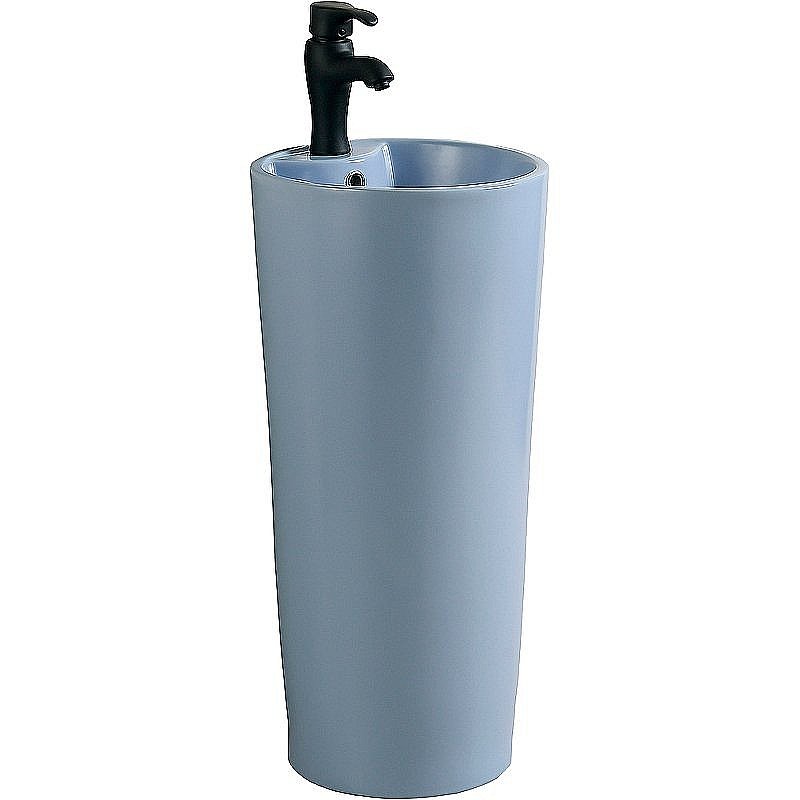 Раковина напольная SantiLine 41 SL-4007BM голубая купить в интернет-магазине Sanbest