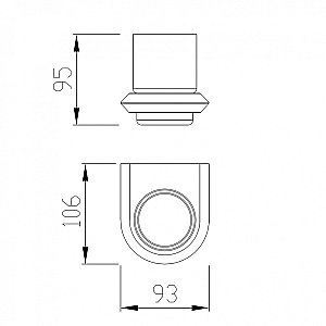 Стакан для зубных щеток Abber NORD AA1556 хром купить в интернет-магазине сантехники Sanbest