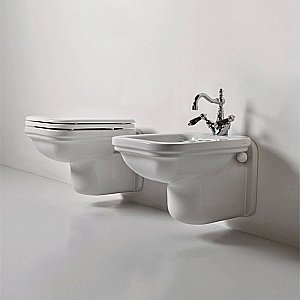 Унитаз подвесной Kerasan Waldorf 4115 Белый купить в интернет-магазине Sanbest