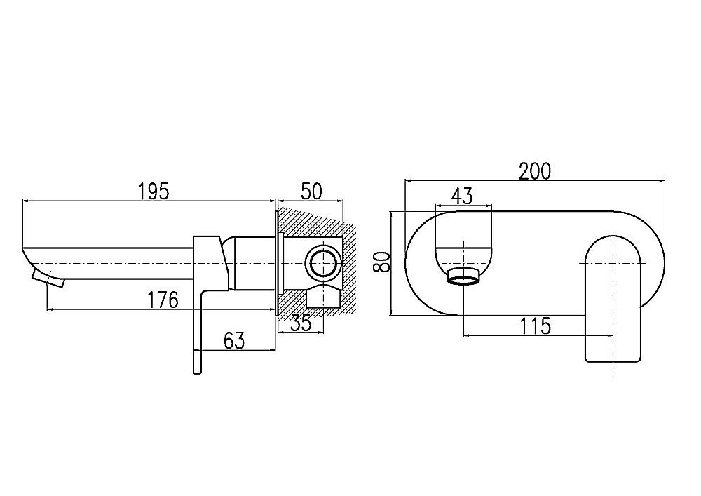 Смеситель для раковины Rav-Slezak VLTAVA VT435CMAT купить в интернет-магазине сантехники Sanbest