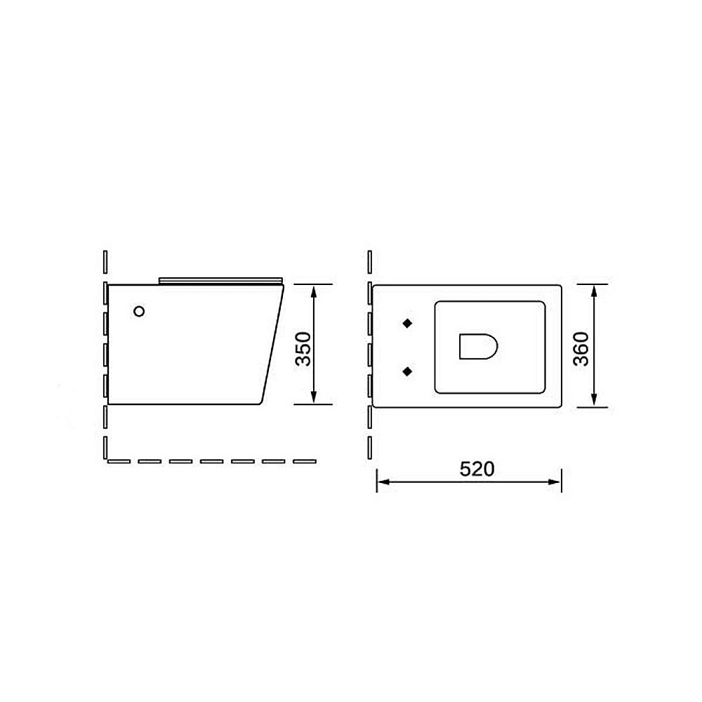 Унитаз подвесной Vincea Q-Line VT1-12MB безободковый, с крышкой микролифт,  матовый черный купить в интернет-магазине Sanbest