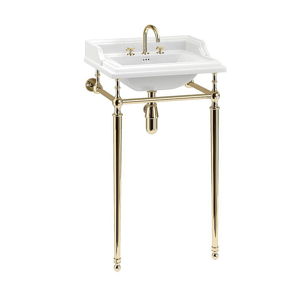 Консоль с раковиной Burlington Classic B20 3TH золото для ванной в интернет-магазине сантехники Sanbest