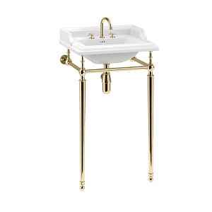 Консоль с раковиной Burlington Classic B20 3TH золото для ванной в интернет-магазине сантехники Sanbest