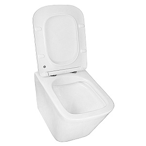 Унитаз подвесной Azario Hugo AZ-3103 белый, безободковый, с крышкой микролифт купить в интернет-магазине Sanbest