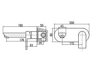 Смеситель для раковины Rav-Slezak VLTAVA VT435CMAT купить в интернет-магазине сантехники Sanbest