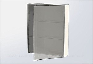 Зеркальный шкаф Aquanet Августа 75 белый купить в интернет-магазине сантехники Sanbest