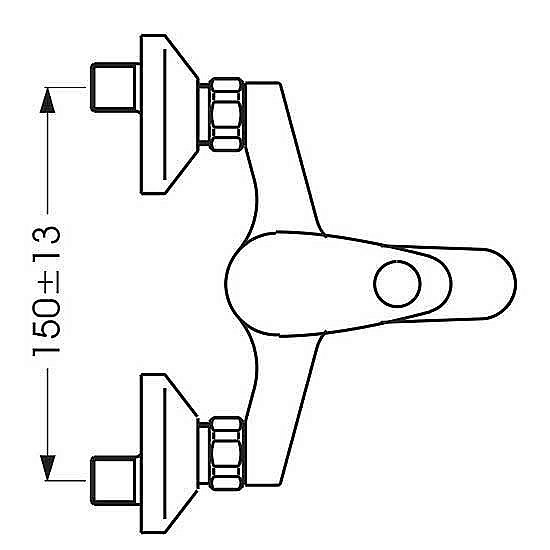 Смеситель для ванны Vidima Orion BA004AA купить в интернет-магазине сантехники Sanbest