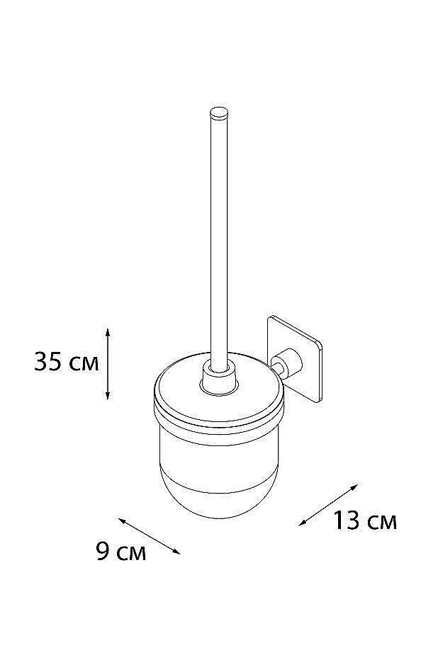 Ершик для туалета FIXSEN SQUARE FX-93113 купить в интернет-магазине сантехники Sanbest