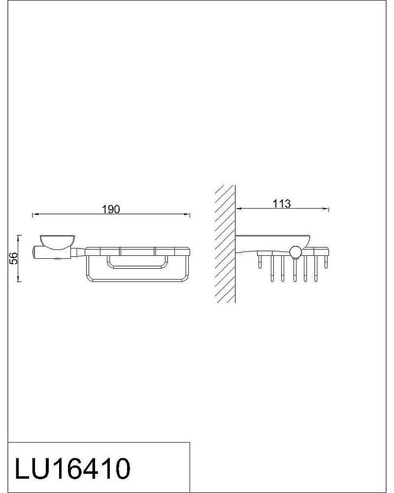 Мыльница Rush Luson LU16410 купить в интернет-магазине сантехники Sanbest