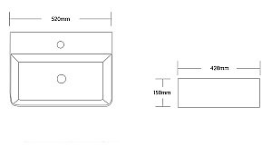 Раковина накладная CeruttiSpa 52 CR0094 белая купить в интернет-магазине Sanbest