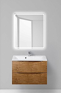 Тумба с раковиной Belbagno MARINO 90 2C-SO/BB900/450-LV-MR-PR Rovere Nature для ванной в интернет-магазине Sanbest
