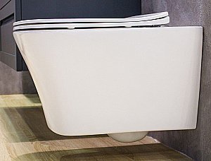 Унитаз подвесной Art&Max PLATINO AM9321CHR/SC белый, с сиденьем микролифт, безободковый купить в интернет-магазине Sanbest