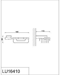 Мыльница Rush Luson LU16410 купить в интернет-магазине сантехники Sanbest