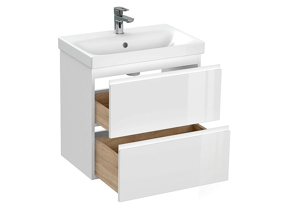 Мебель для ванной Cersanit Moduo Slim 60 белая для ванной в интернет-магазине Sanbest