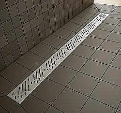 Душевая плита с короткой стороны Radaway 109х79 с решеткой Rain для плитки толщиной 5-7 мм купить в интернет-магазине сантехники Sanbest