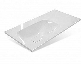 Раковина Эстет Барселона 90 белая, левая купить в интернет-магазине сантехники Sanbest