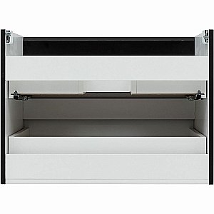 Тумба с раковиной Aquanet Вега 70 329596 черная для ванной в интернет-магазине Sanbest