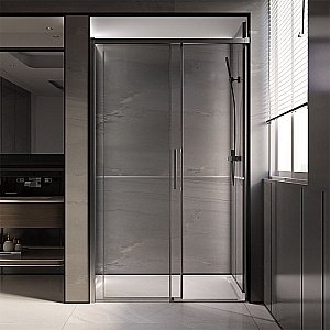 Душевая дверь Veconi Premium Trento PTD40-GR-140-01-C4 прозрачная/профиль брашированный графит купить в интернет-магазине Sanbest