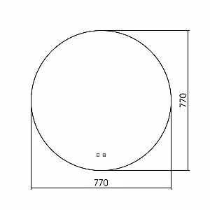 Зеркало ABBER Mond AG6203S-0.77 77x77 в ванную от интернет-магазине сантехники Sanbest