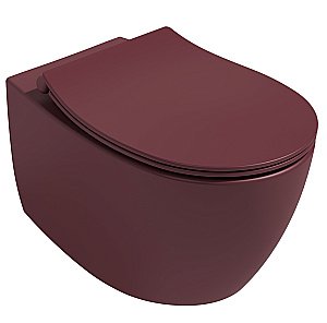 Унитаз подвесной Isvea Sentimenti Neo 10AR02010SV-2R бордовый матовый, безободковый купить в интернет-магазине Sanbest