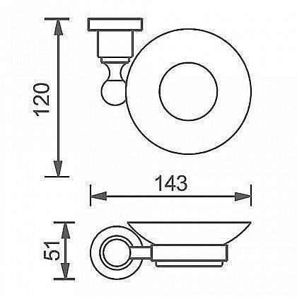 Мыльница Aquanet 3885 купить в интернет-магазине сантехники Sanbest