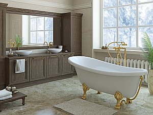 Ванна Эстет Марсель silk 170x80 белая матовая купить в интернет-магазине Sanbest