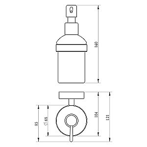 Диспенсер Milardo Solomon SOLSMG0M46 хром купить в интернет-магазине сантехники Sanbest