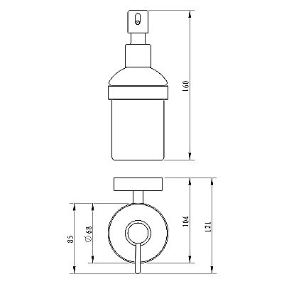 Диспенсер Milardo Solomon SOLSMG0M46 хром купить в интернет-магазине сантехники Sanbest