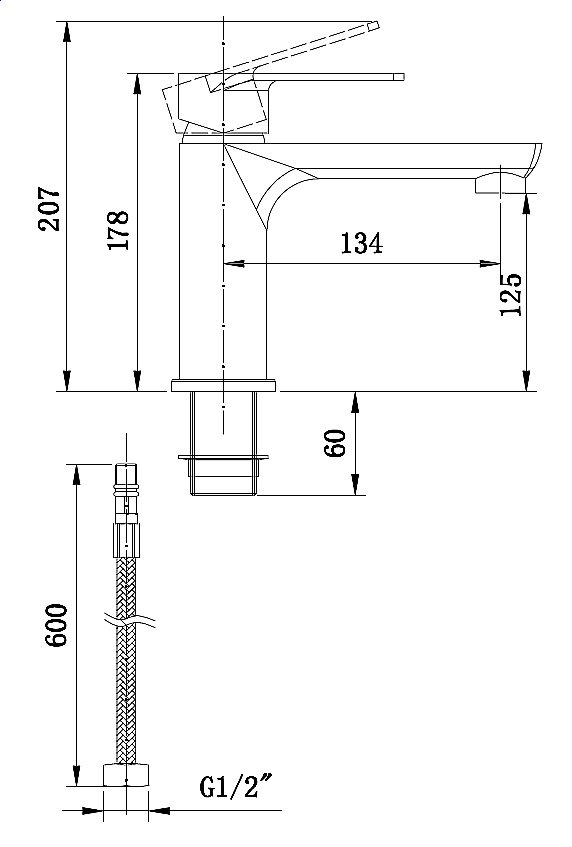 Смеситель для раковины Boch Mann DORIS B BM8598 купить в интернет-магазине сантехники Sanbest
