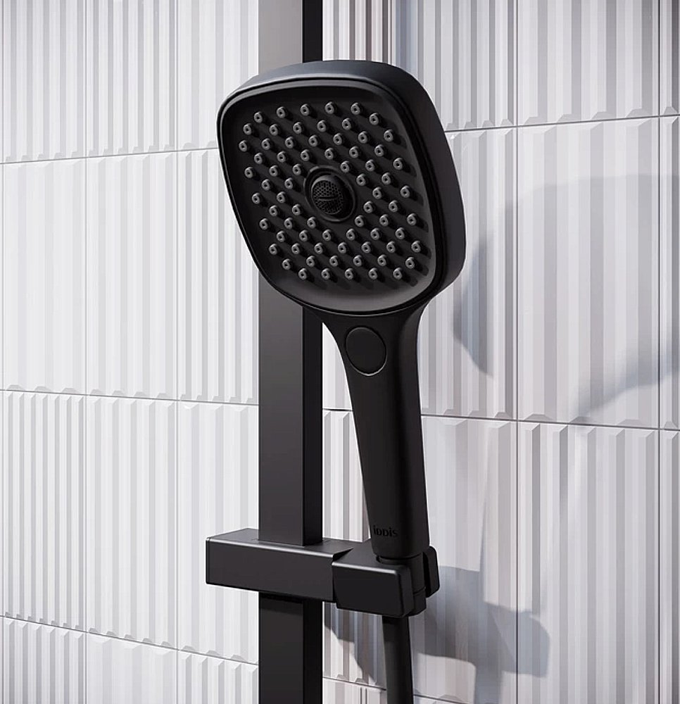 Душевая система Iddis Slide SLIBLBTi06 черный матовый купить в интернет-магазине сантехники Sanbest