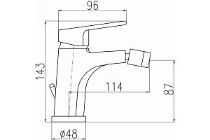 Смеситель для биде Rav-Slezak Colorado CO145.5KZ золото купить в интернет-магазине сантехники Sanbest