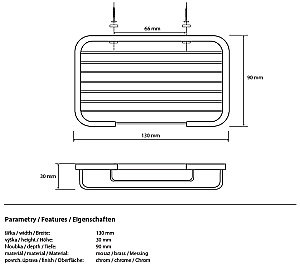 Мыльница Bemeta Cytro 146208302 купить в интернет-магазине сантехники Sanbest