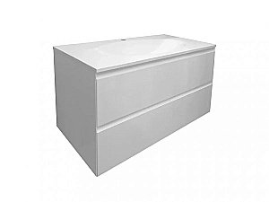 Тумба с раковиной Эстет Malta Luxe 100 любой цвет тумбы и раковины под заказ для ванной в интернет-магазине Sanbest