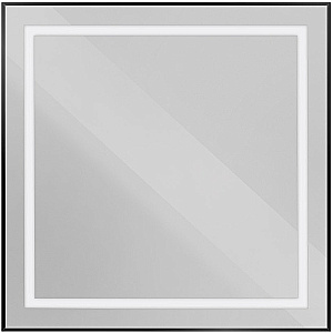 Зеркало BelBagno Kraft SPC-KRAFT-800-800-SENS-NERO черный для ванной в интернет-магазине Sanbest
