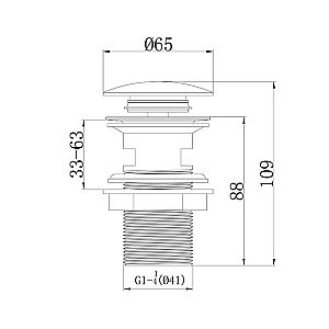 Смеситель для раковины Caprigo ADRIA–Uno 02-520-VOT купить в интернет-магазине сантехники Sanbest