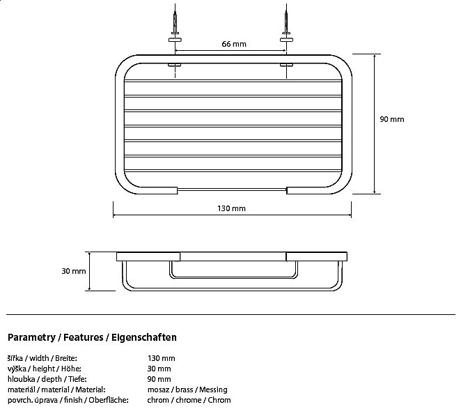 Мыльница Bemeta Cytro 146208302 купить в интернет-магазине сантехники Sanbest