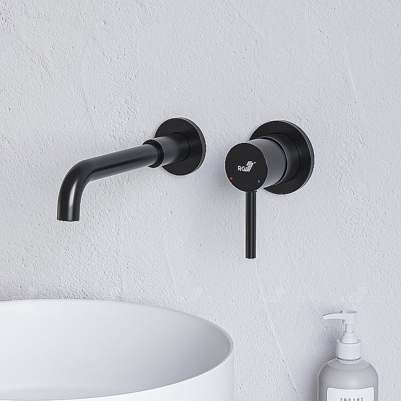 Смеситель для раковины RGW Shower Panels SP-47B 51140547-04 черный купить в интернет-магазине сантехники Sanbest