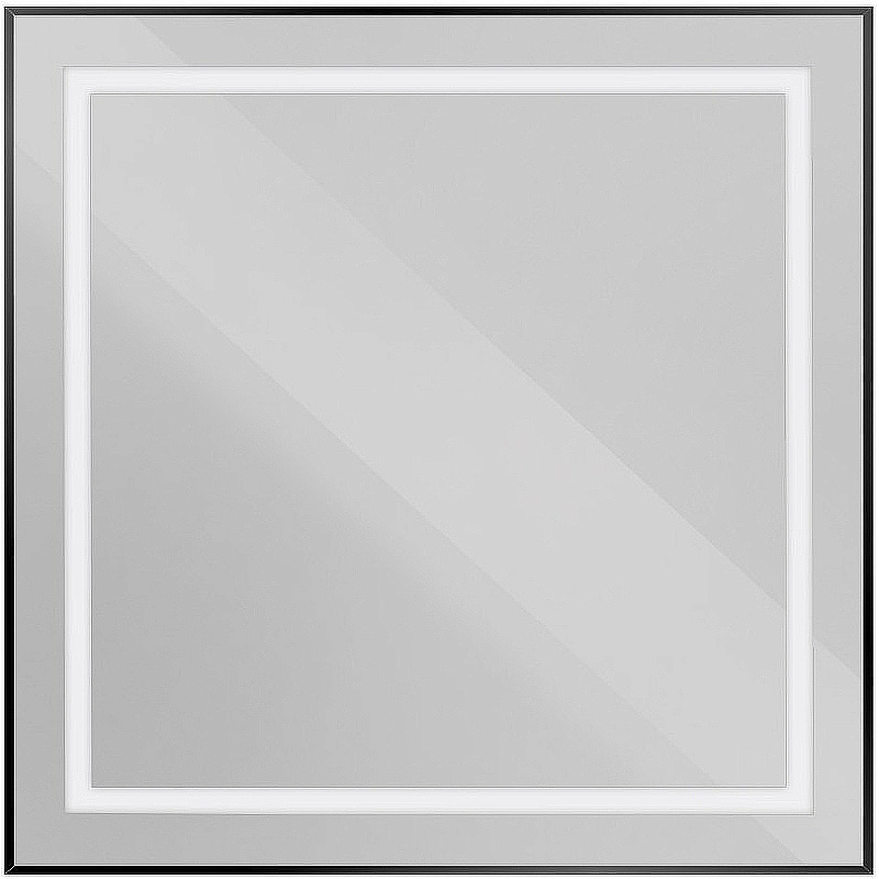 Зеркало BelBagno Kraft SPC-KRAFT-800-800-SENS-NERO черный в ванную от интернет-магазине сантехники Sanbest
