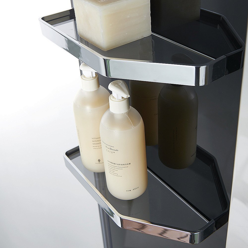 Душевая кабина Orans Diamond 89101BLH 100х100 профиль черный купить в интернет-магазине Sanbest