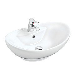 Раковина Gural Vit Top 60х40 TP19MUL01 белая купить в интернет-магазине Sanbest