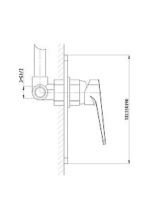 Смеситель для душа встраиваемый WONZON & WOGHAND ATHENS, Хром (WW-084700-CR) купить в интернет-магазине сантехники Sanbest